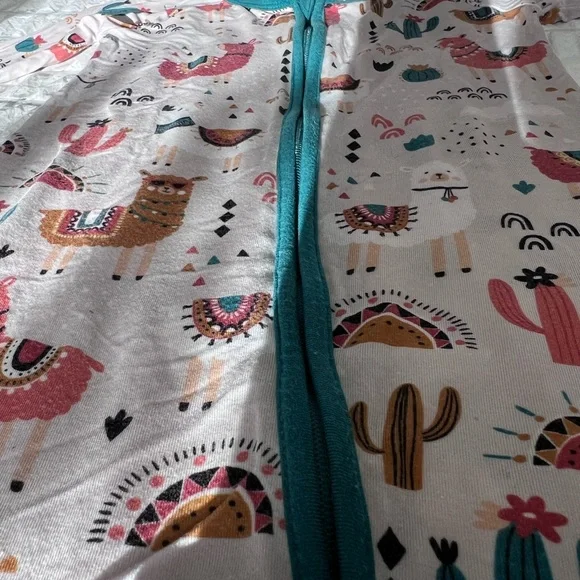 Little Sleepies Llama Love Zippy Pajamas Size 18-24 Months - Picture 8 of 11